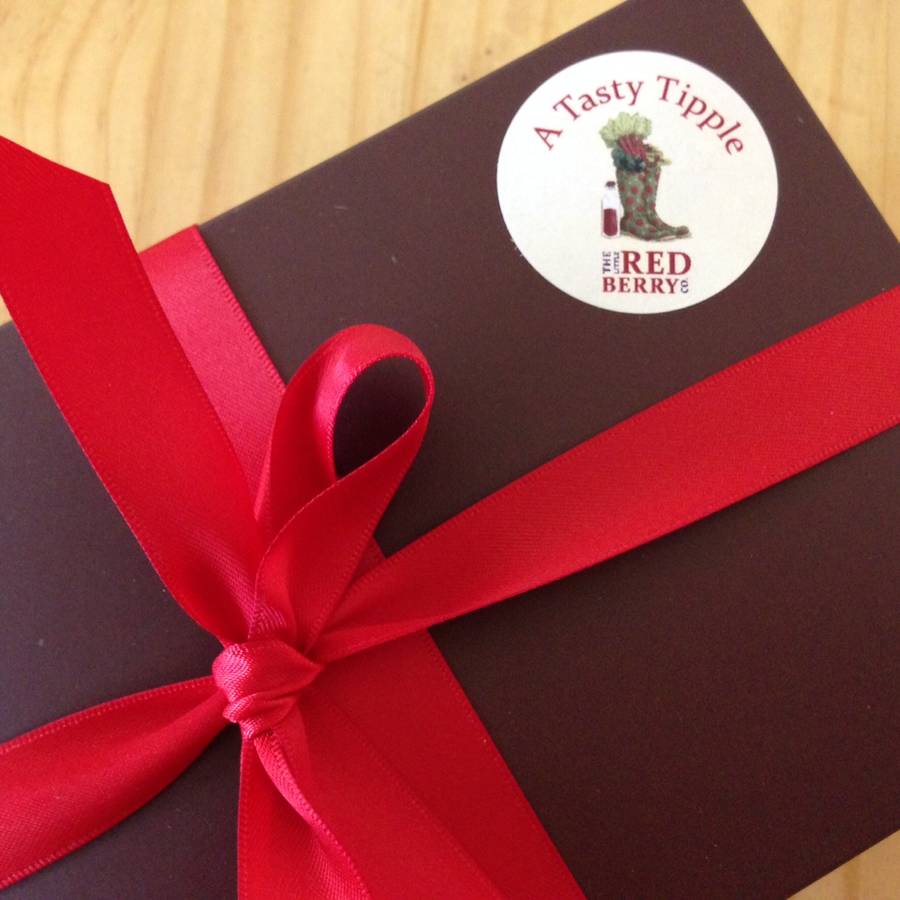 wellington boot shot glass gift box by the little red berry co