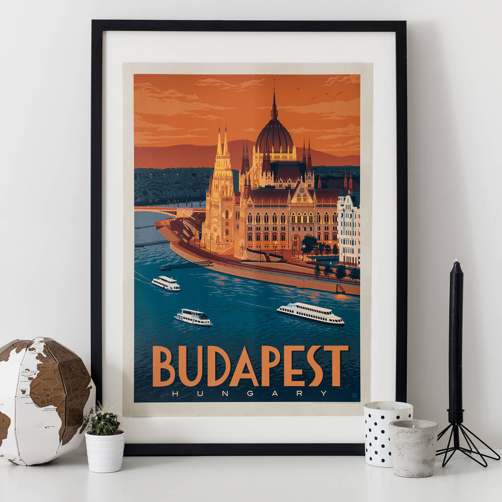 Budapest Travel Print By I Heart Travel Art Notonthehighstreet