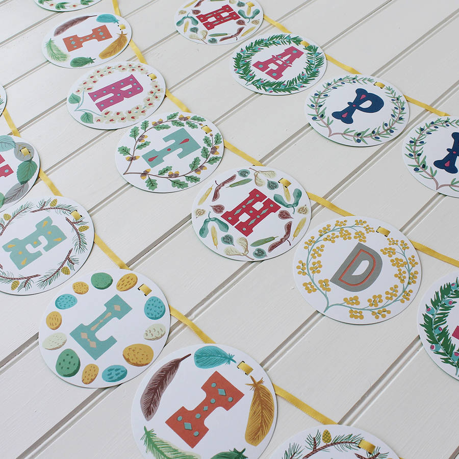 alphabet garland by sukie