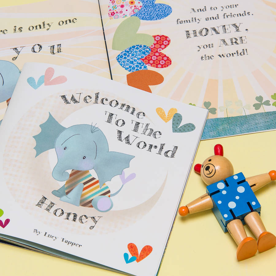 'welcome To The World' Personalised New Baby Book By Fromlucy ...