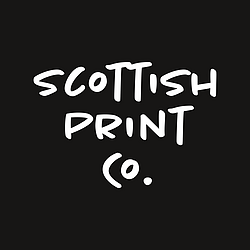 Scottish Print Co Logo with Black Background