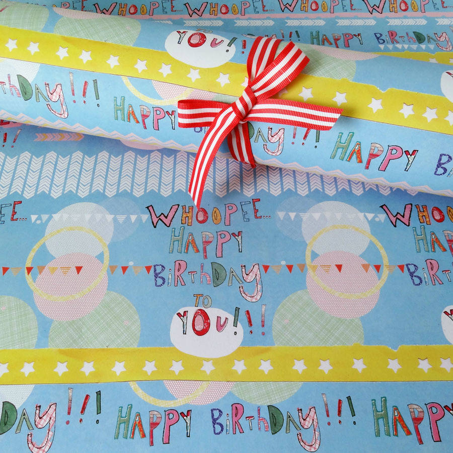 male wrapping paper birthday three sheets by alice palace ...