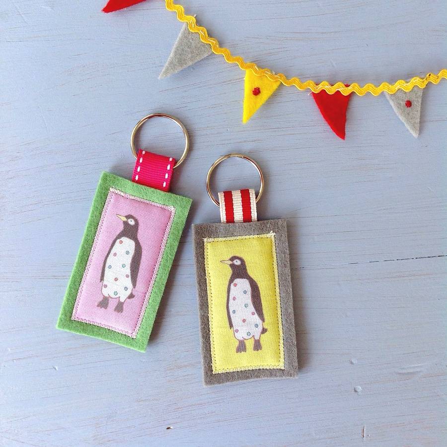 soft penguin keyring