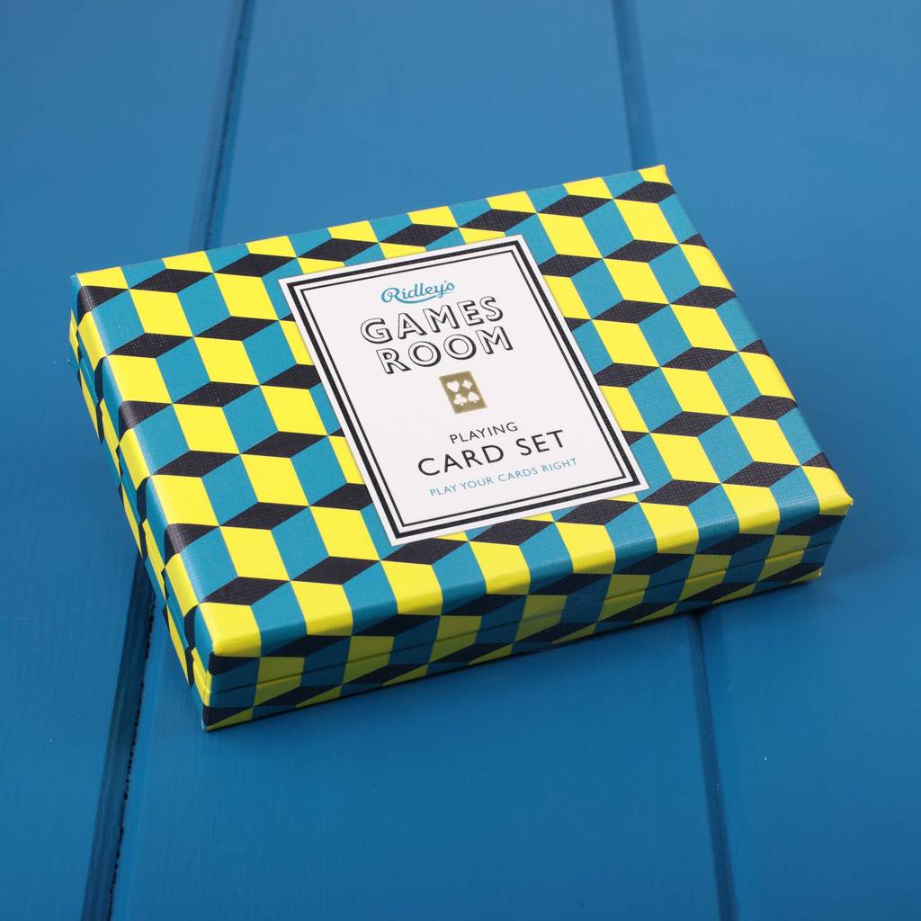 stunning playing cards set by nest