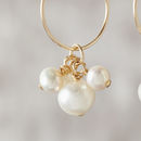 Gold Pearl Hoop Earrings By Samphire Jewellery Notonthehighstreet Com