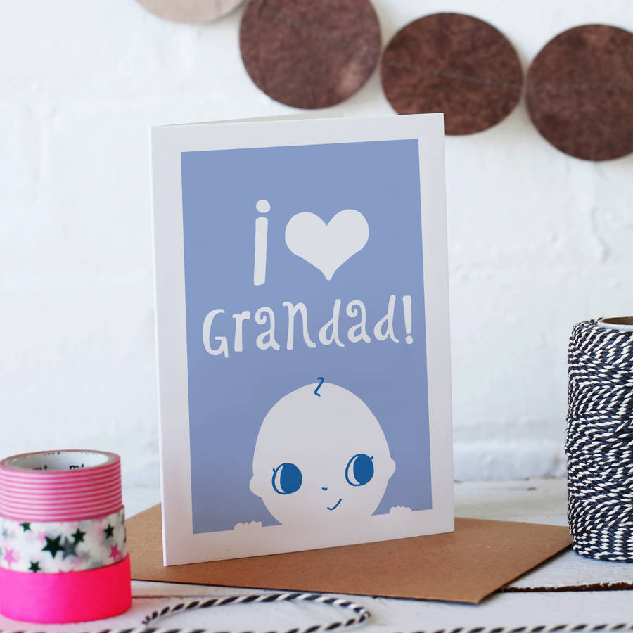personalised new grandparent card by small dots