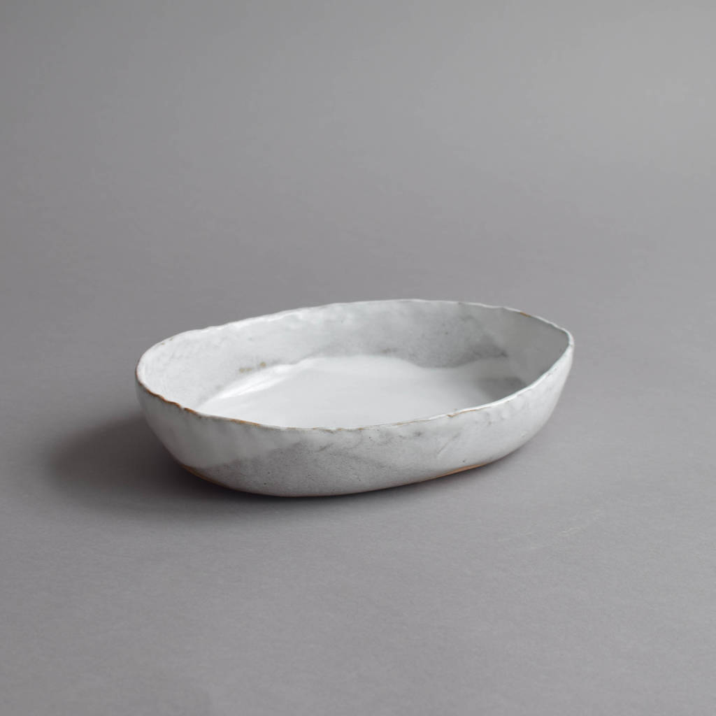 stoneware oval dish by nom living