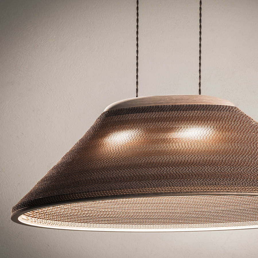 large oval ceiling light shade 'basket of light' by dreamwool blanket