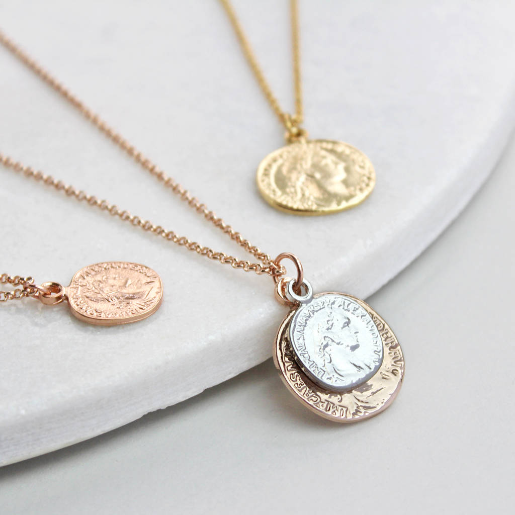 personalised coin necklace by jamie london | notonthehighstreet.com