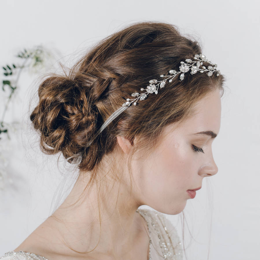 Bohemian Bridal Headband Or Wedding Browband Isadora By Debbie Carlisle ...