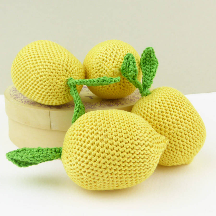 stuffed lemon toy