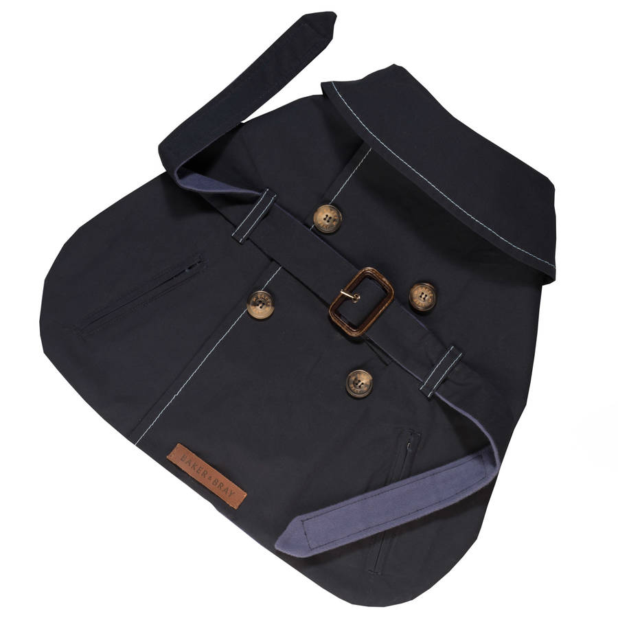 moleskin dog trench coat by baker & bray