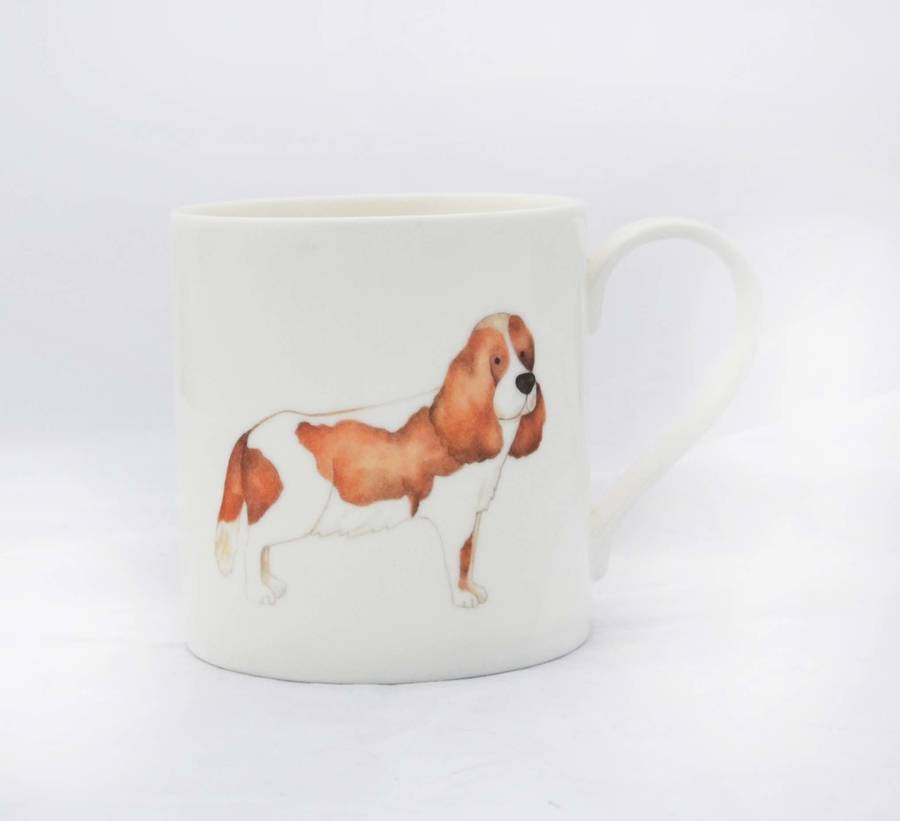 dog mugs in fine bone china by dimbleby ceramics