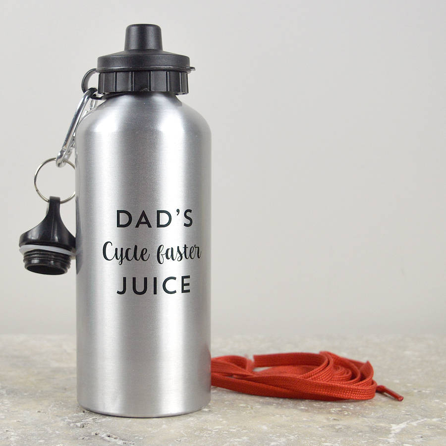 personalised cycling water bottle by pink and turquoise