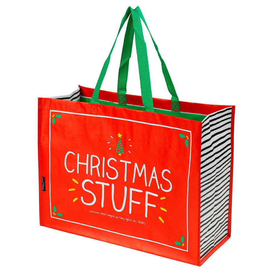christmas shopping bag for life by doodlebugz