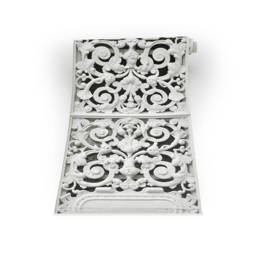 cast iron effect wallpaper by i love retro | notonthehighstreet.com