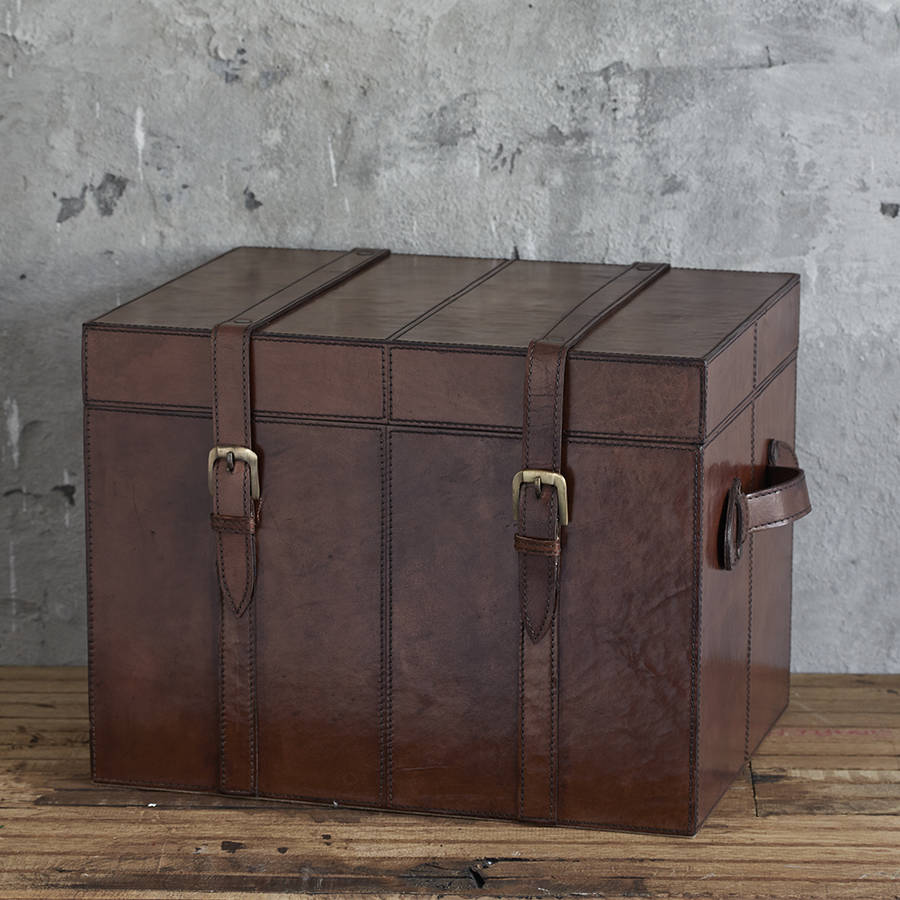 leather heirloom trunk by life of riley