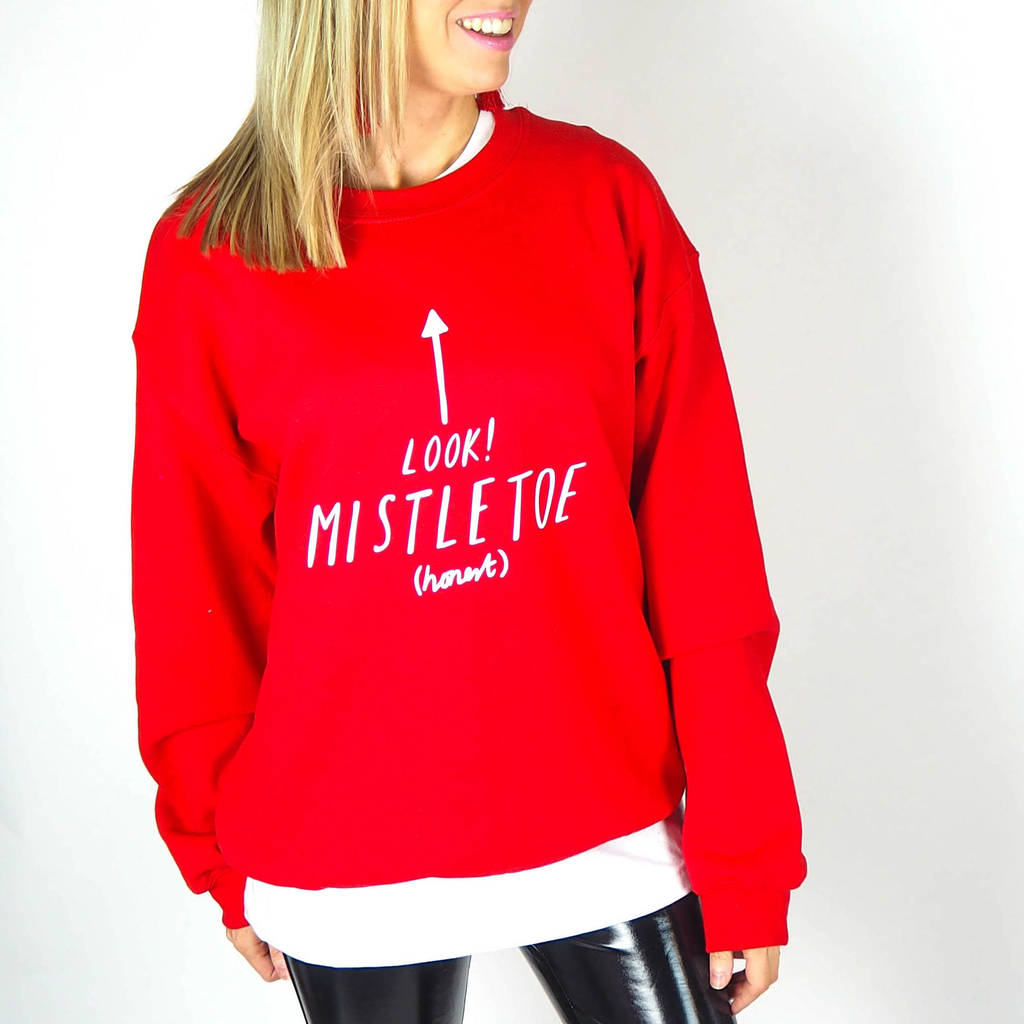 warehouse mistletoe jumper
