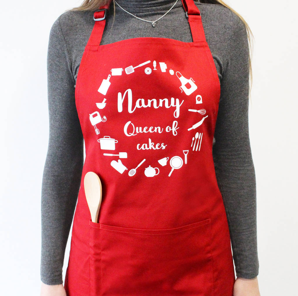 personalised baking apron set by precious little plum
