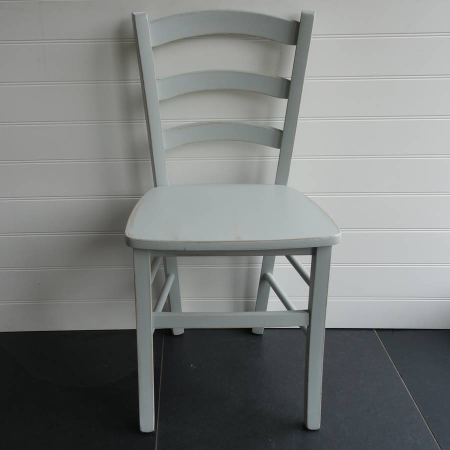 italian cafe chair hand painted in any colour by rectory blue