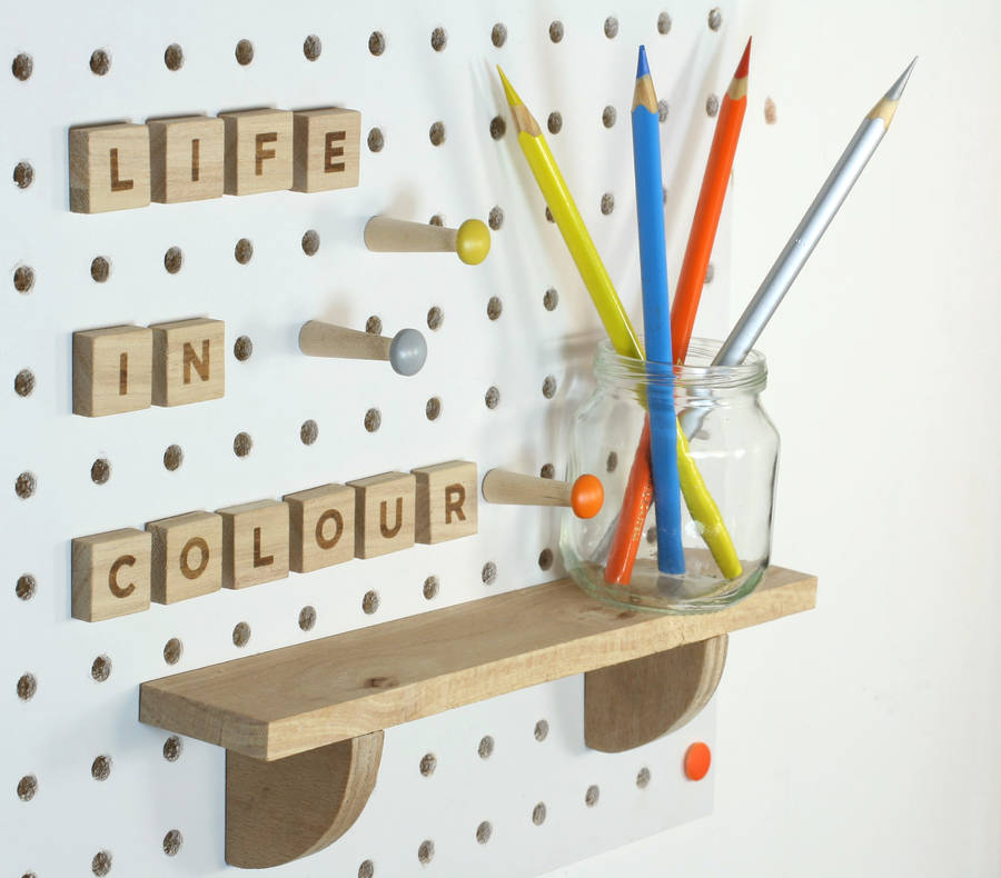 pegboard shelf by block design