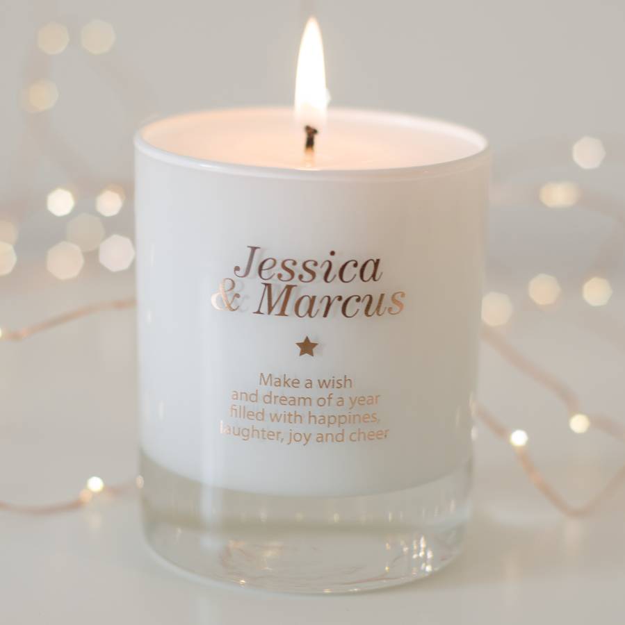 Personalised Bride And Groom Candle By Make A Wish Candle Company 