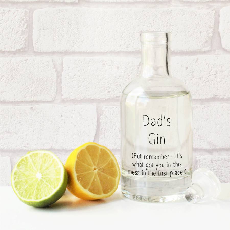 funny father's day alcohol decanter by copper and sable