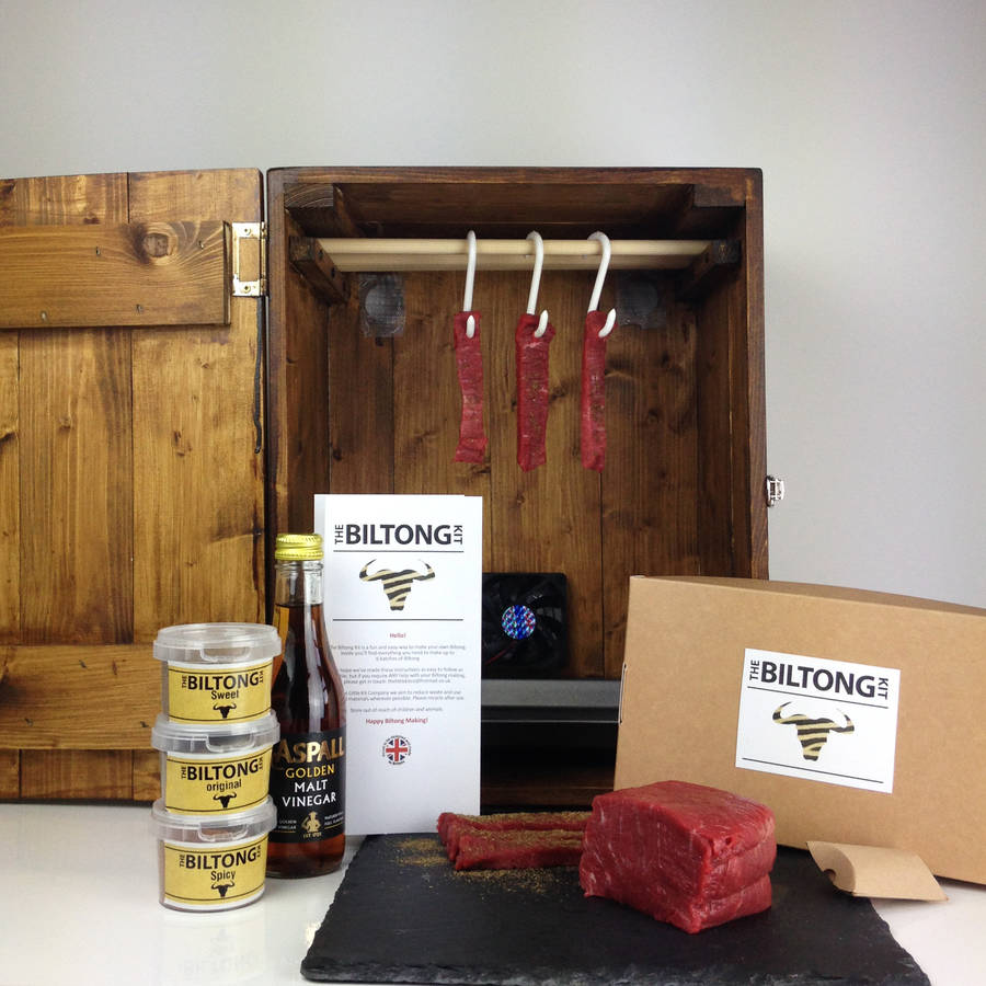 biltong box and biltong making kit by the little kit company