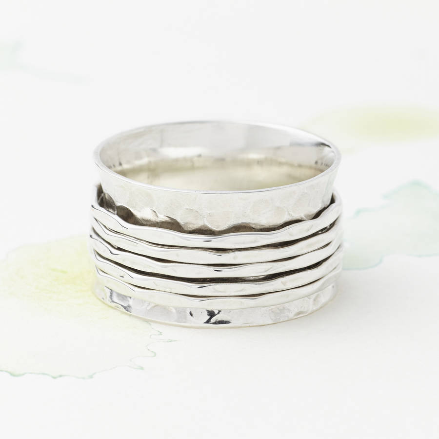 fine band spinning ring by charlotte's web jewellery
