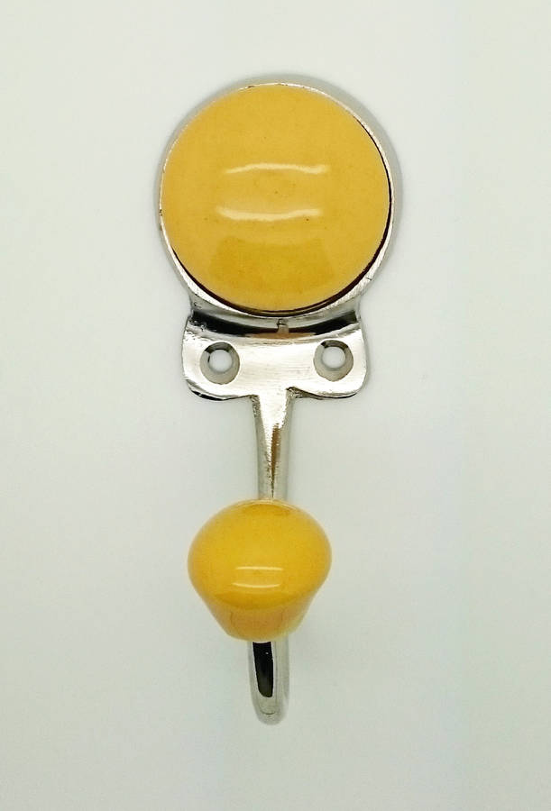 yellow ceramic keys wall rack coat and hat hook by g decor