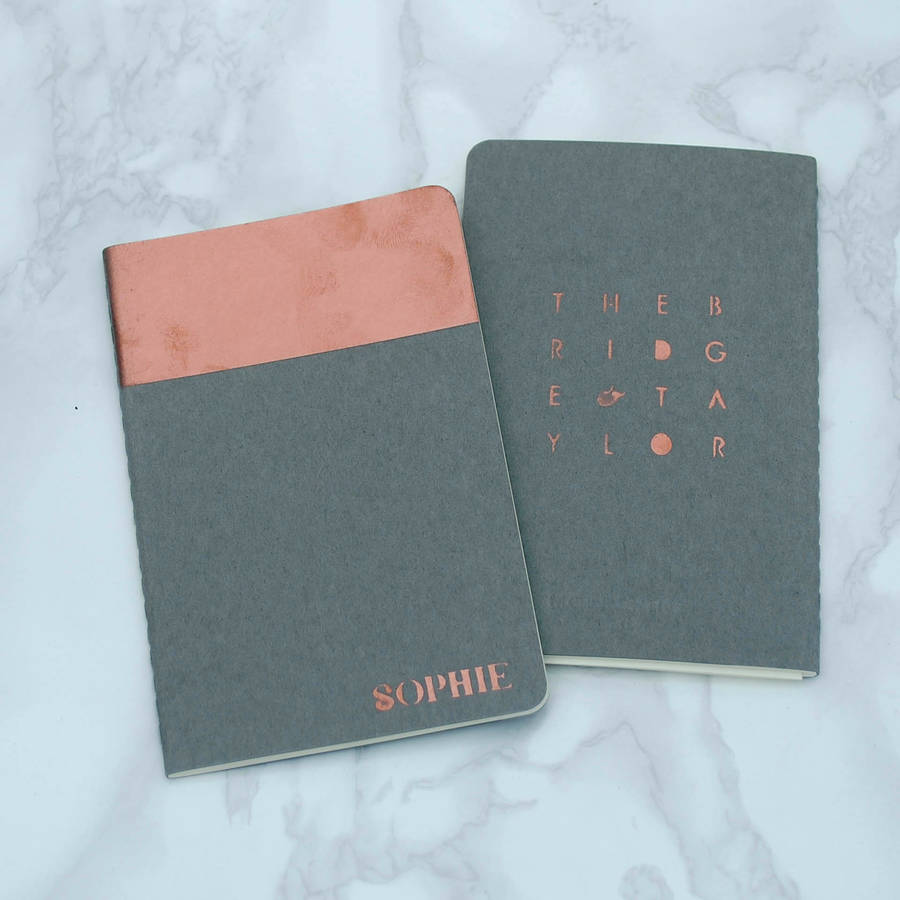 personalised name moleskine notebook by thebridge & taylor