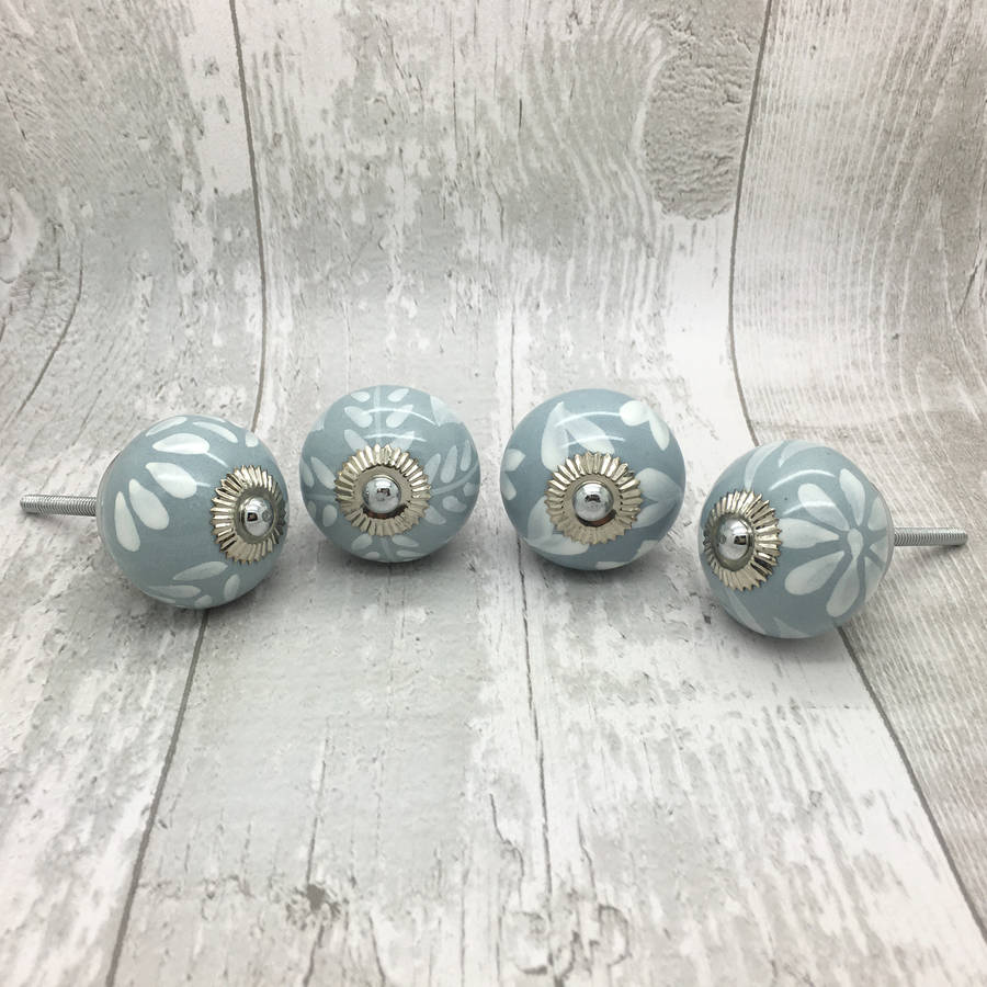grey fusion ceramic door knobs cupboard door handles by g decor