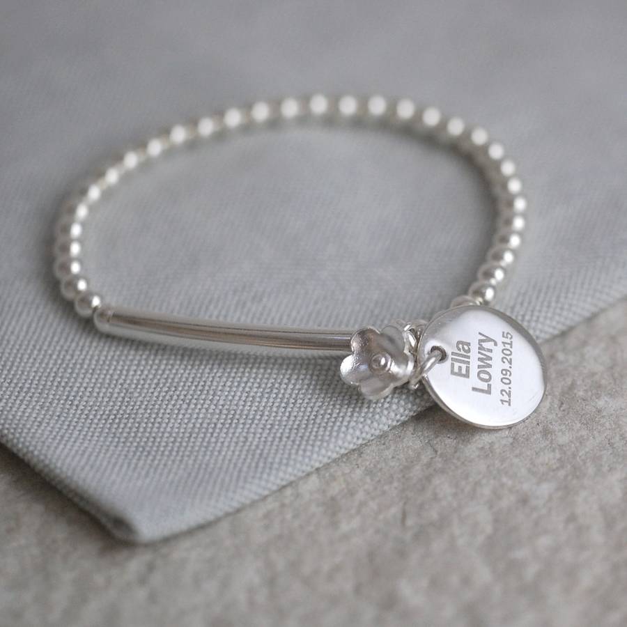sterling silver pendant bracelet by oh so cherished