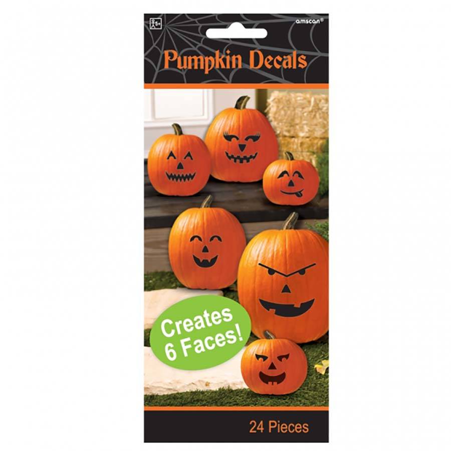 halloween pumpkin decorating decal stickers by postbox party