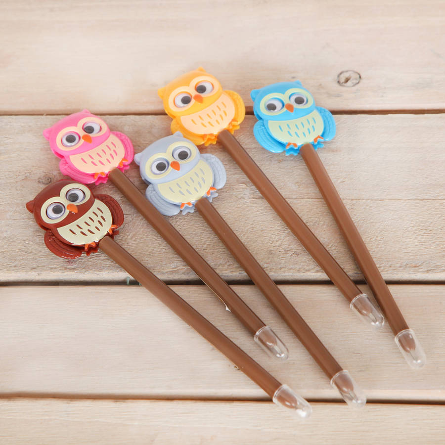 owl write to you owl pens by red berry apple | notonthehighstreet.com