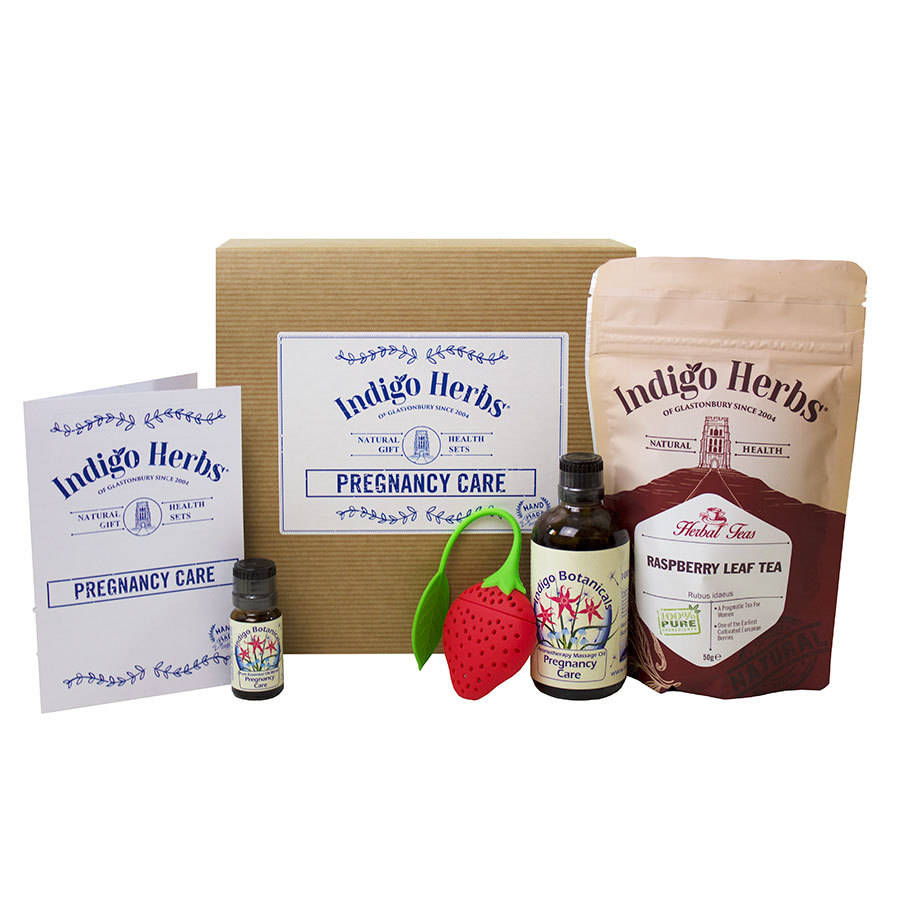pregnancy care gift kit by indigo herbs, glastonbury