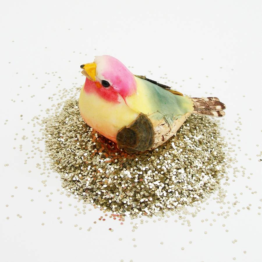 bird table decoration available in four colourways by just add a dress