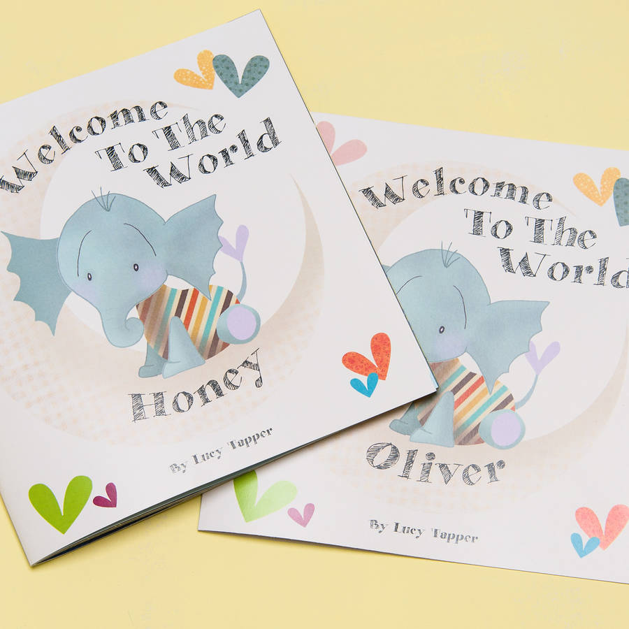 'welcome To The World' Personalised New Baby Book By Fromlucy ...