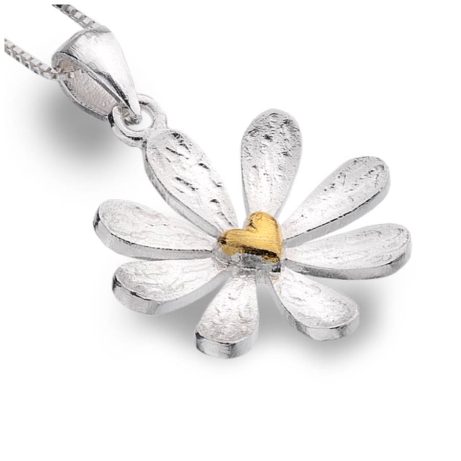 sterling silver daisy necklace set by pink pineapple home & gifts