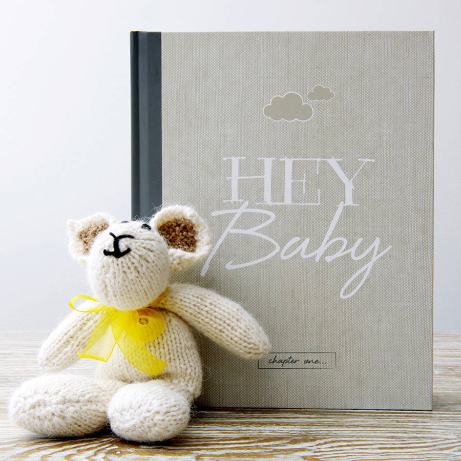 personalised baby journal and record book by illustries