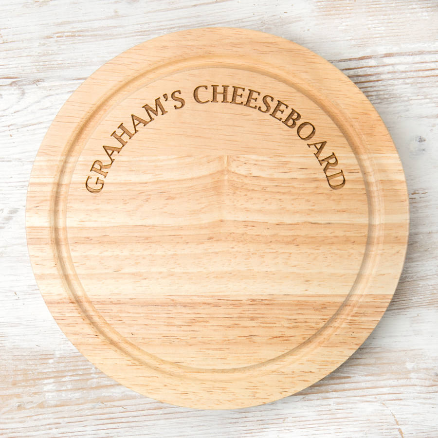 personalised premium quality cheese board set by dust and things