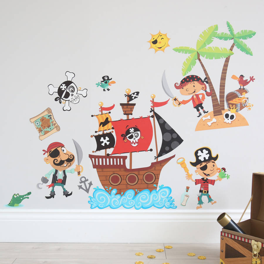 pirate wall stickers by my 1st years