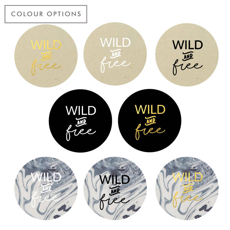 personalised 'wild and free' wall art by clouds and currents