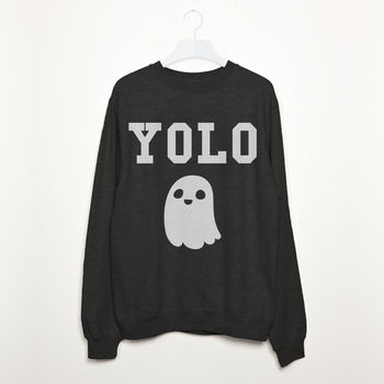 You Only Live Once Ghost Women’s Halloween Sweatshirt By Batch1 ...