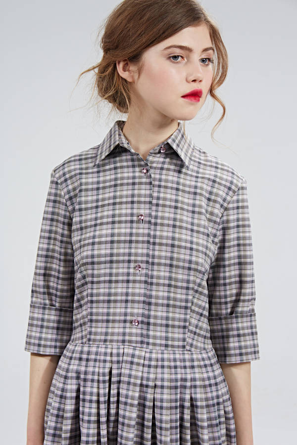 1950s shirtwaist office dress by mrs pomeranz