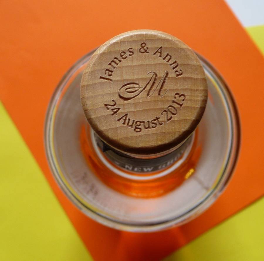 personalised wooden wine cork stopper by wooden toy gallery
