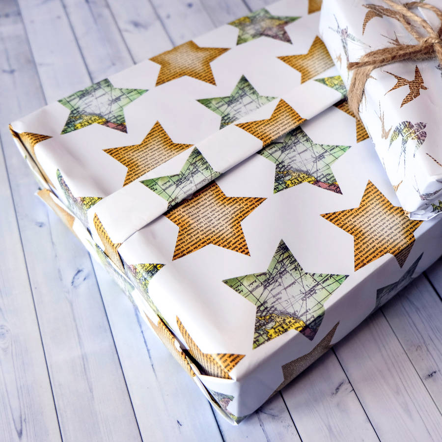swallow design wrapping paper sheets by bookishly