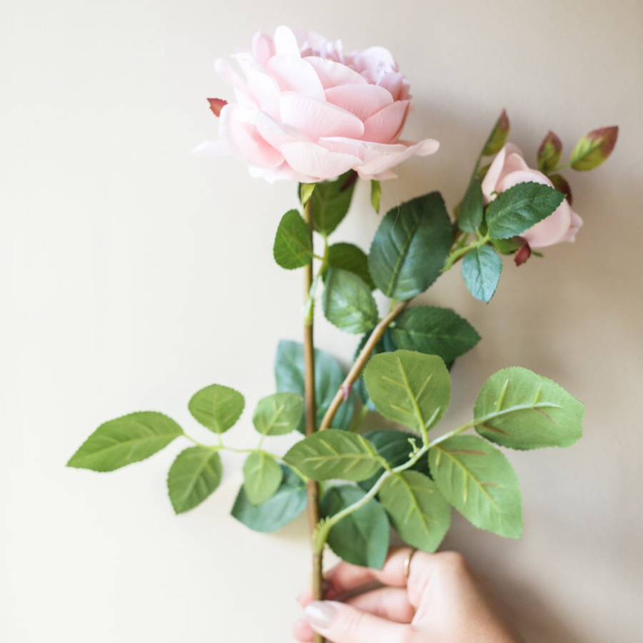 faux english rose by deluxe blooms