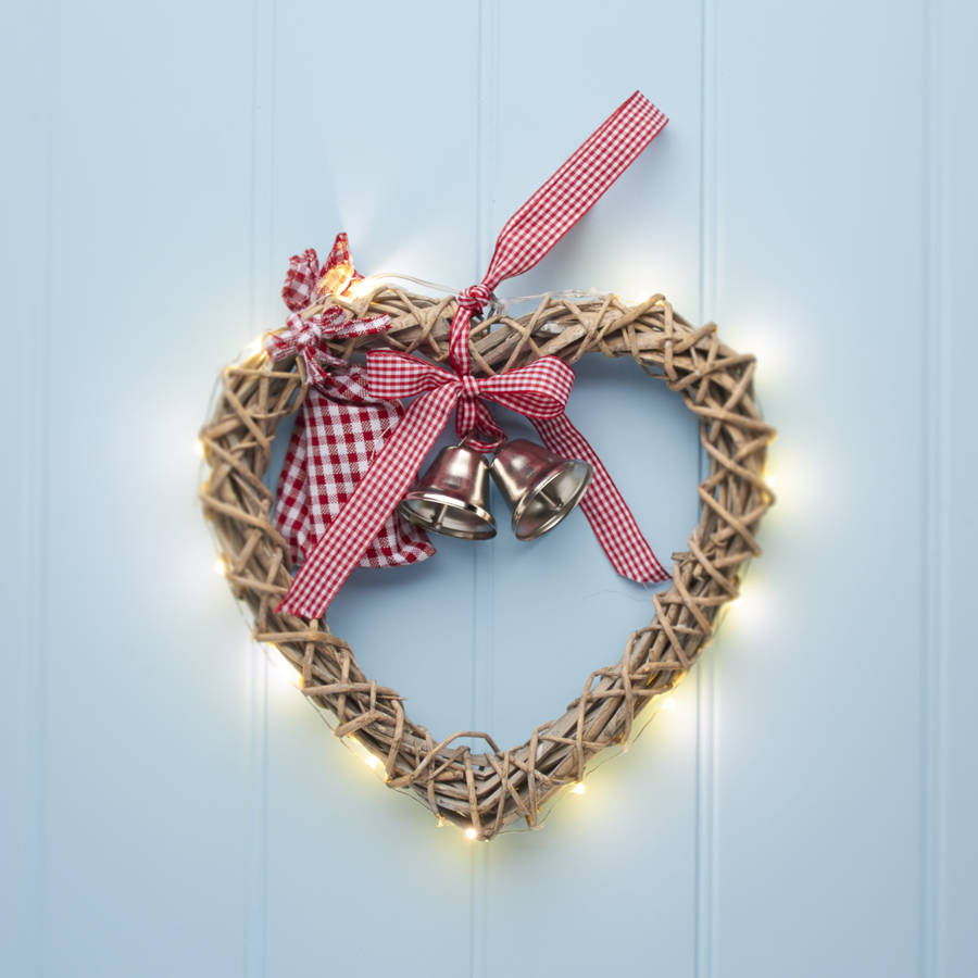 light up wicker heart wreath by the christmas home