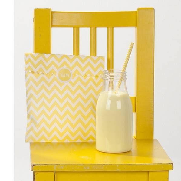 set of ten yellow party treat bags by little ella james